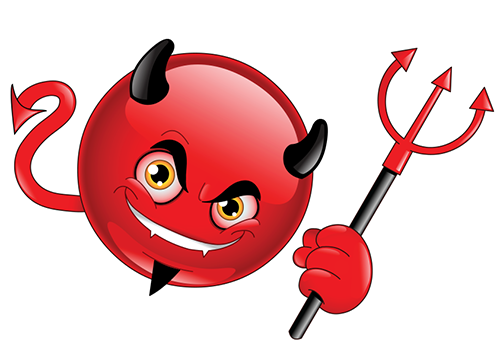 Devil Smiley - Facebook Symbols and Chat Emoticons