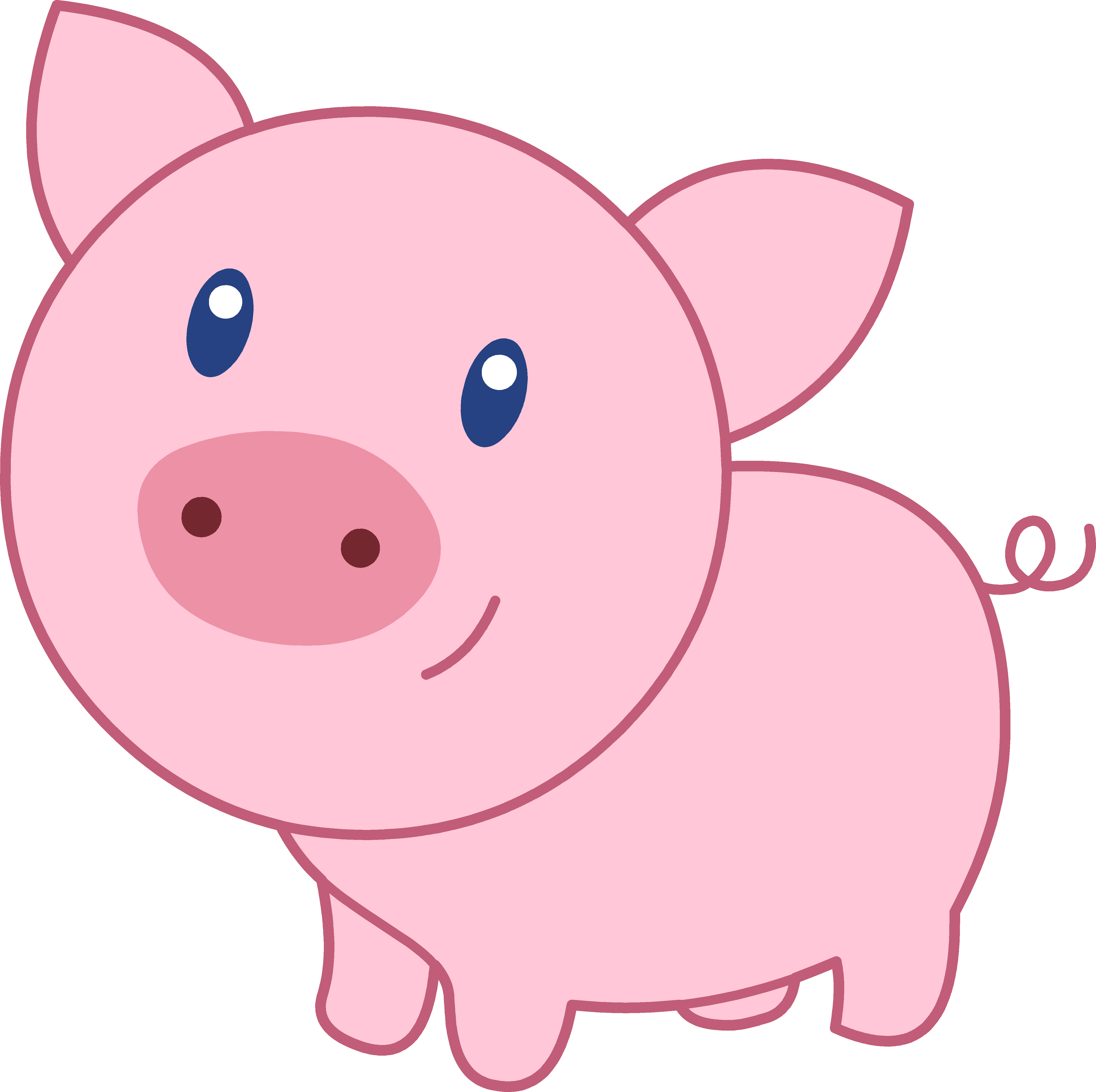 Pictures Of Animated Pigs Clipart Best