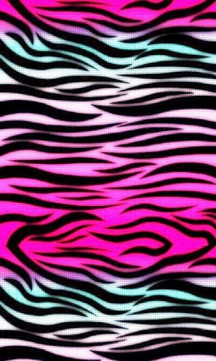 Pink Zebra Print Live Wallpape App for Android