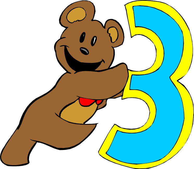 Number 3 Cartoon - ClipArt Best