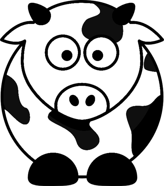 Cartoon Cow Coloring Pages | Printable Coloring Pages - ClipArt Best