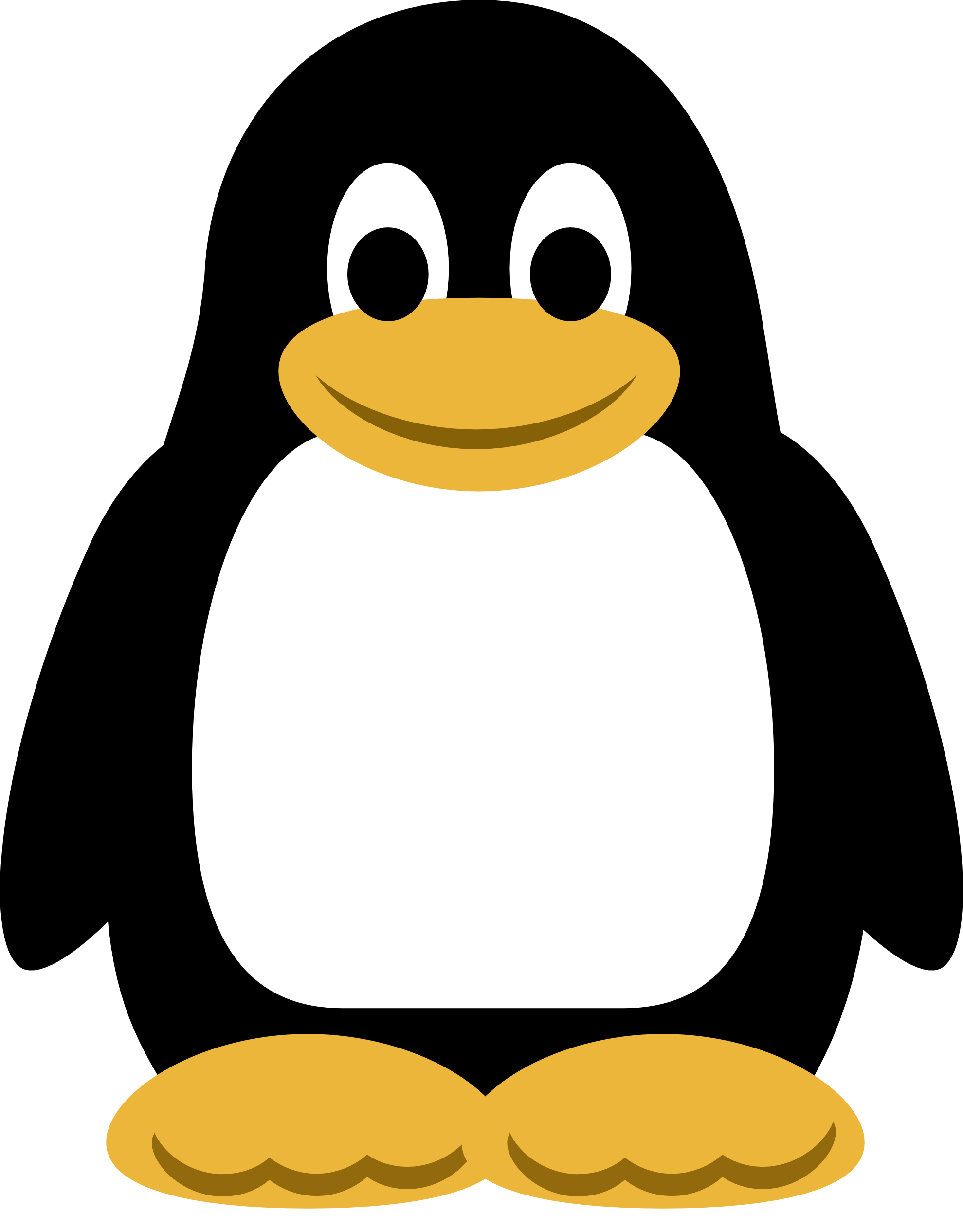 Penguin Clip Art Black And White - Free Clipart Images