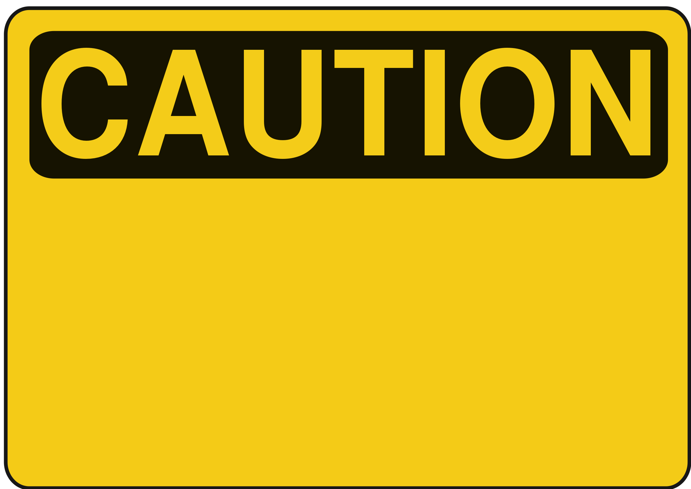 Clip Art Caution Sign