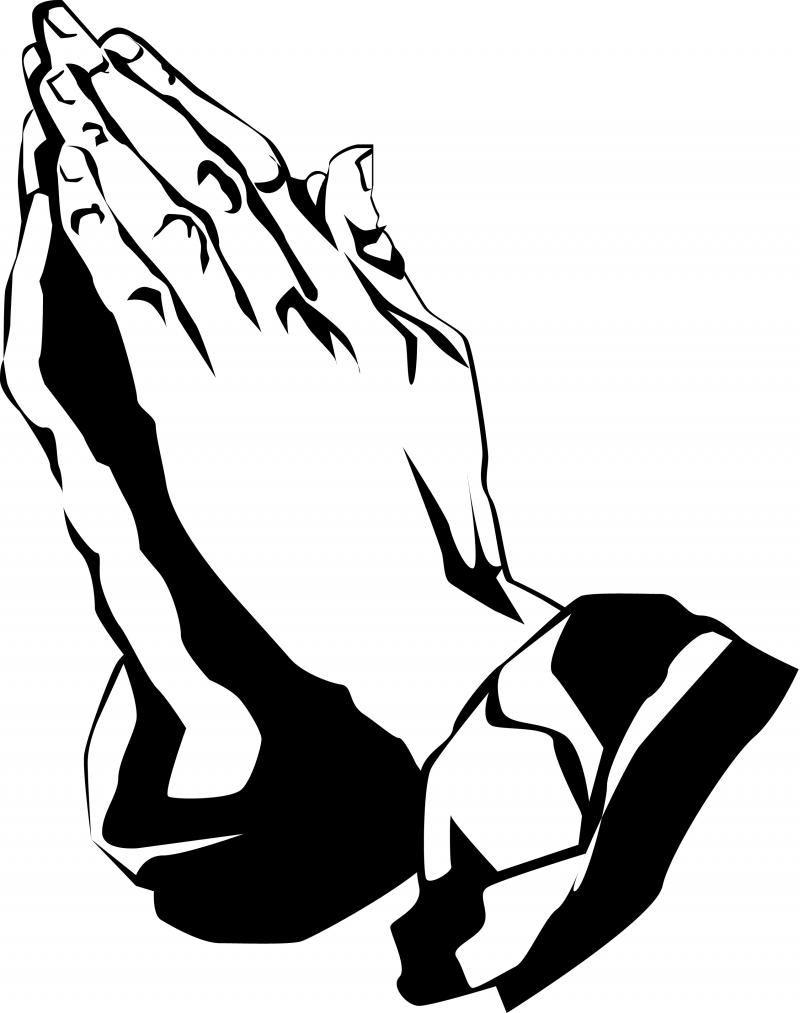 Praying Hands With Bible Clipart - Free Clipart Images