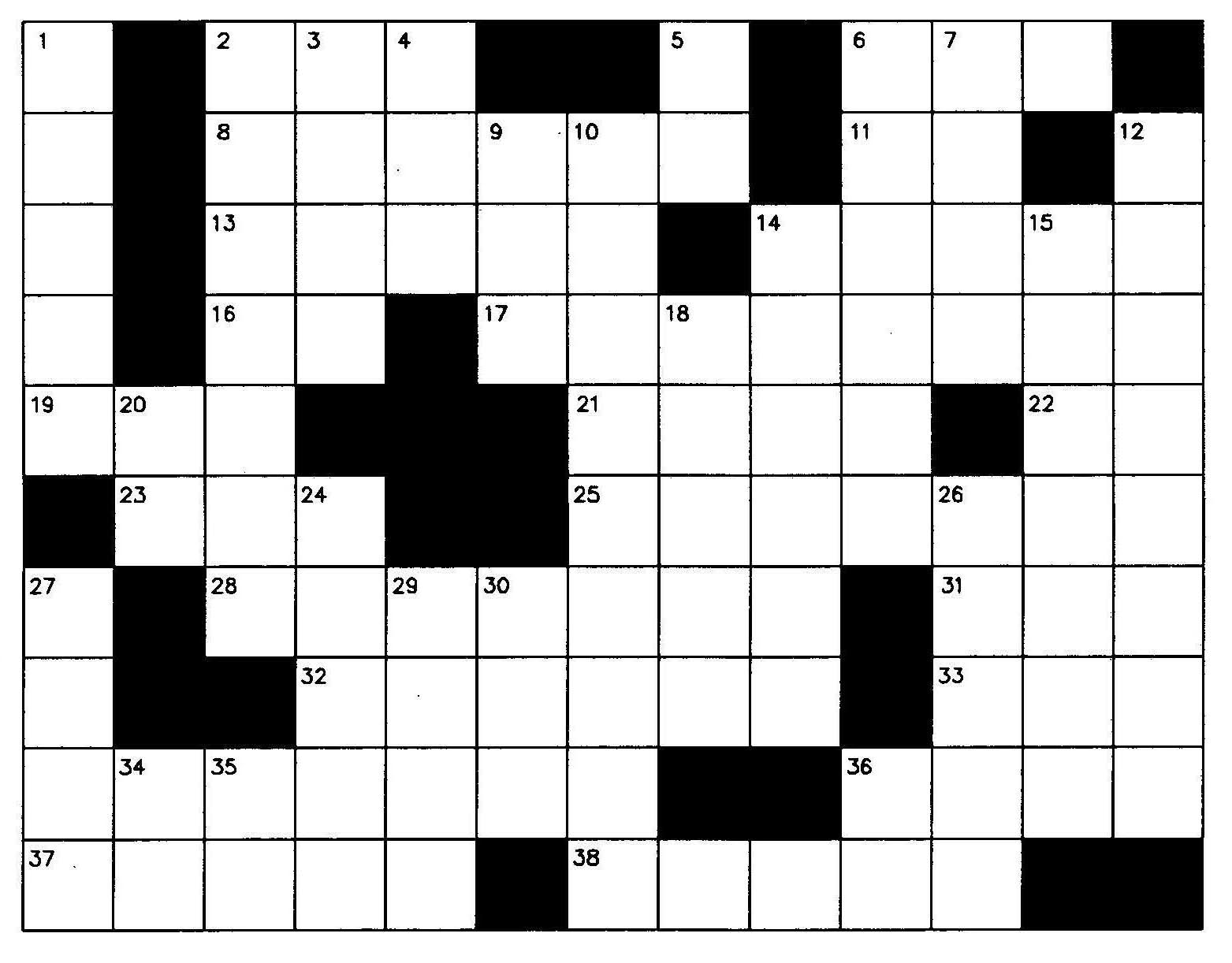 free clip art crossword puzzle - photo #16
