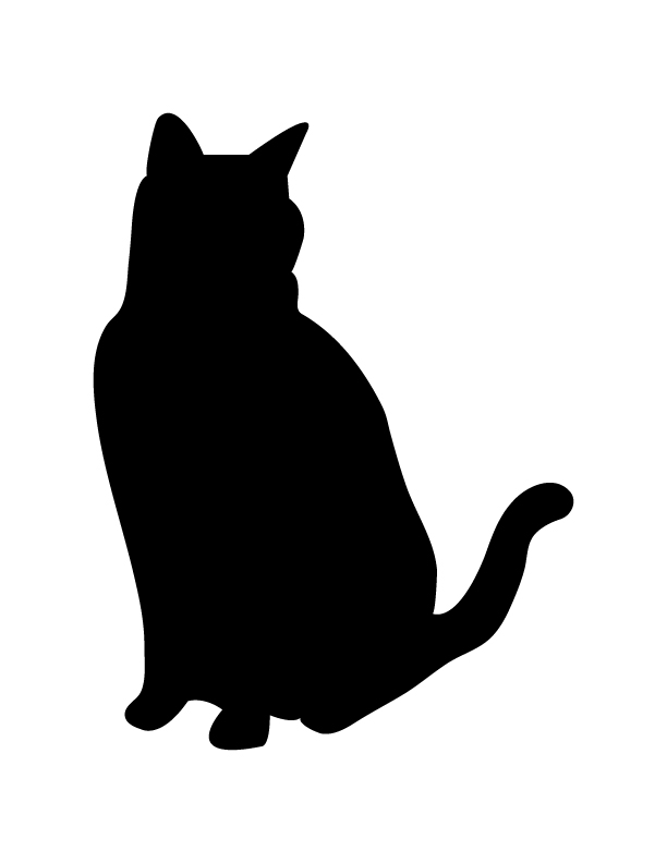 free cat silhouette clip art - photo #48