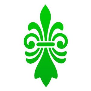 Amazon.com - Fleur De lis logo symbol... Green (18 X 9.6 inch) ZK6XR