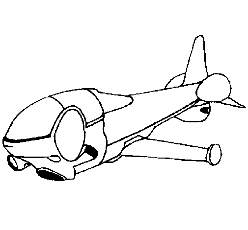 Coloring page Supersonic ship to color online - Coloringcrew.