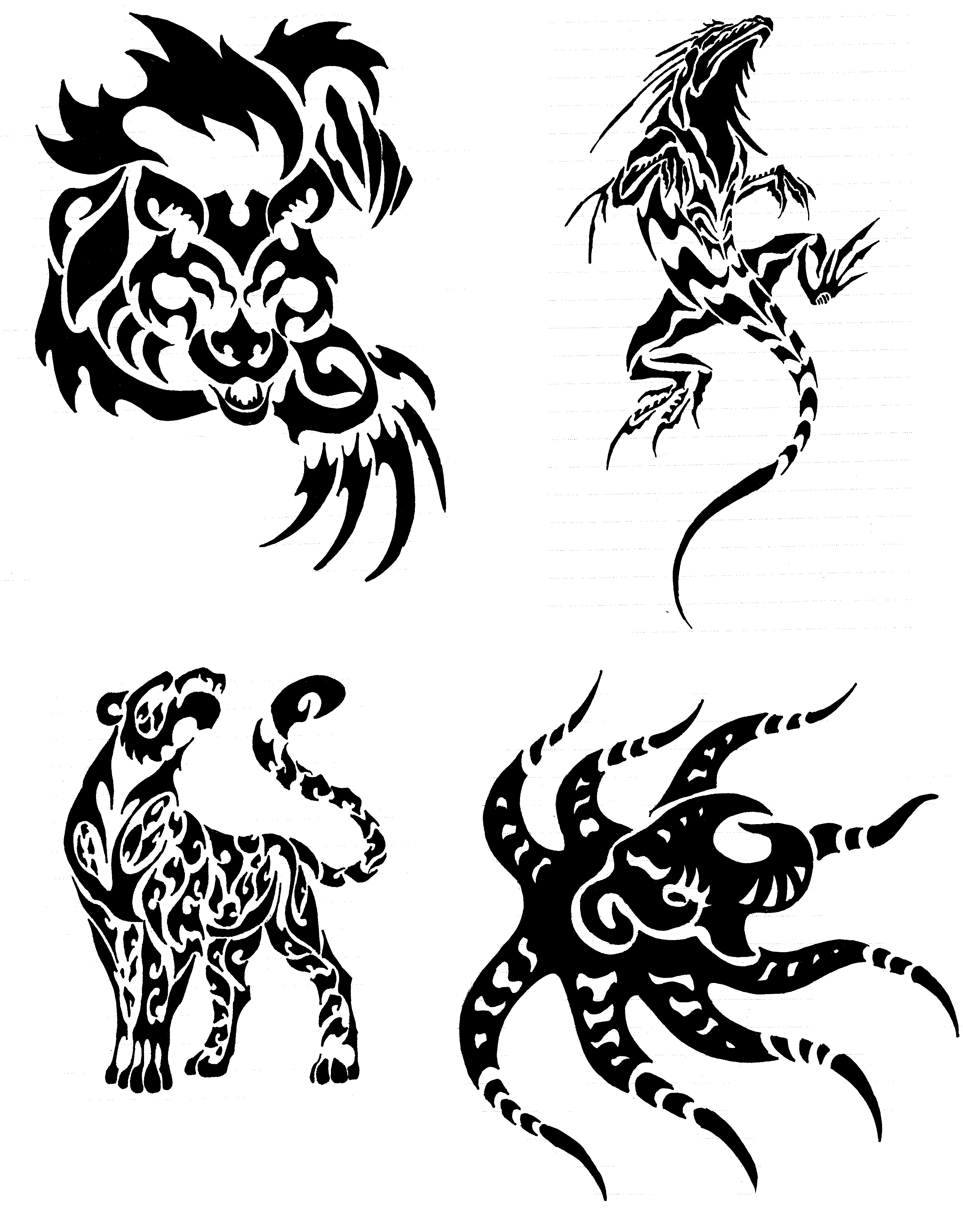 Fascinating Tribal Tattoo Animal Design Ideas : Amazing Tattoo Design