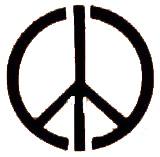 Peace sign stencils