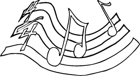 Music Notes coloring page | Super Coloring