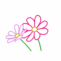 How to draw cartoon flowers