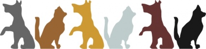 Cat And Dog clip art vector, free vector graphics