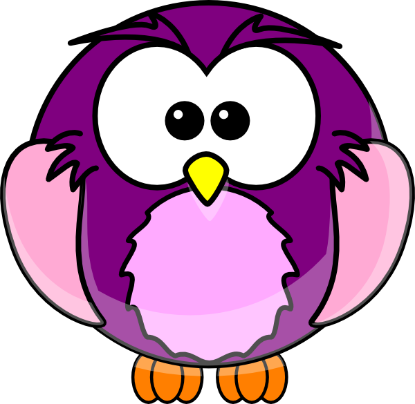 Purple Cartoon Owl Baby Vector Clip Art Online Royalty Free