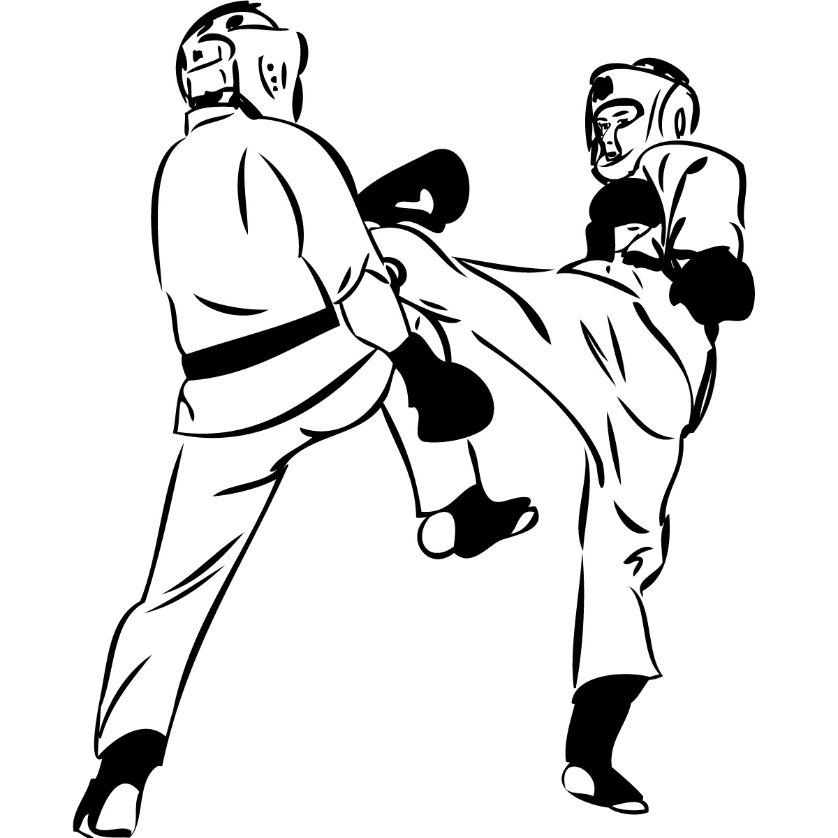 Karate Fighters Drawings - ClipArt Best