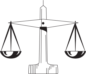 Scale Of Justice clip art Free Vector