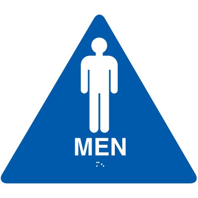 California Men's Restroom Signs