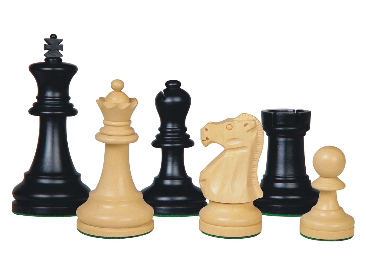 Supreme Staunton Wooden Chess Pieces Ebonized/Boxwood 3-
