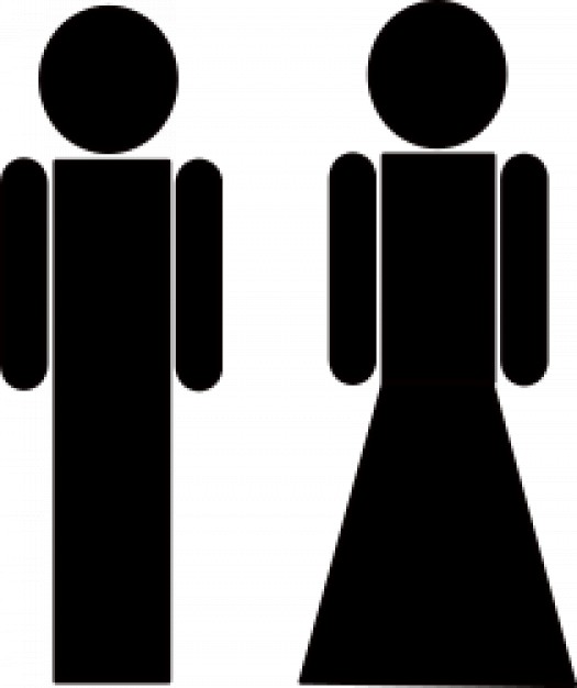 man and woman for toilet symbol | Download free Vector