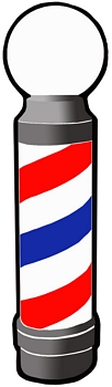 Barber Pole Decal - Large