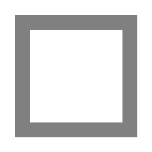 Gray square outline icon - Free gray square outline icons