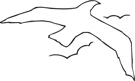 A Bird Outline coloring page | Super Coloring