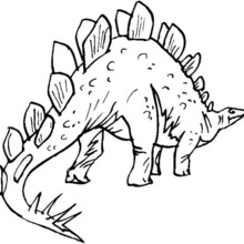 Stegosaurus coloring pages : 12 free Prehitoric Animals coloring ...