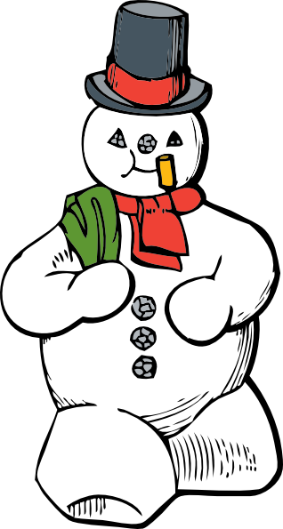 Snowman clip art Free Vector