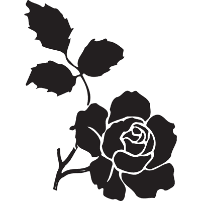 Printable Rose Stencils - ClipArt Best