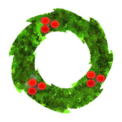 Christmas Clipart - Trees and Wreaths