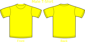 Plain T-shirts Yellow Clip Art - vector clip art ...