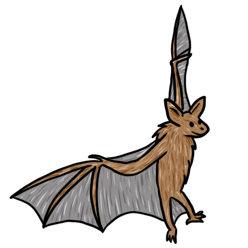 Friendly vampire bats clipart clipart image #7822