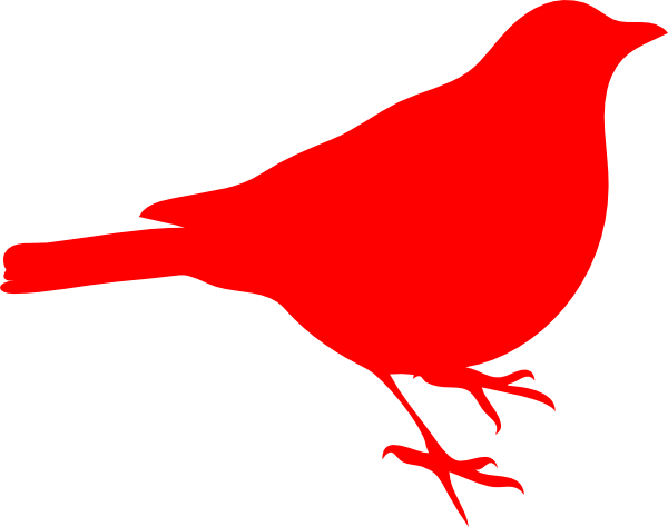 Red cardinal bird clip art