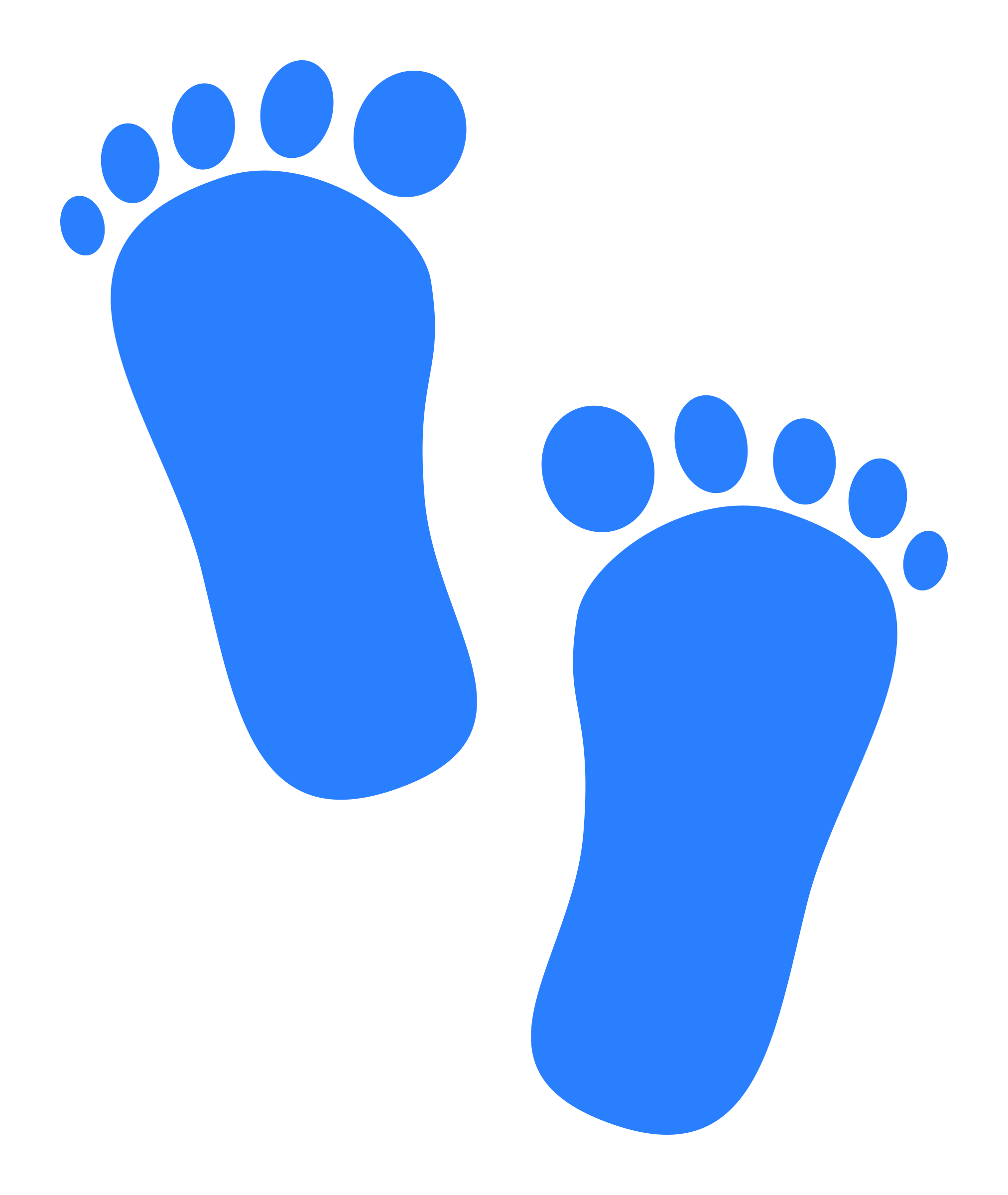 Baby feet baby footprints clipart 2