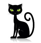 Free clip art black cat