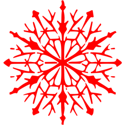 Red snowflake 52 icon - Free red snowflake icons