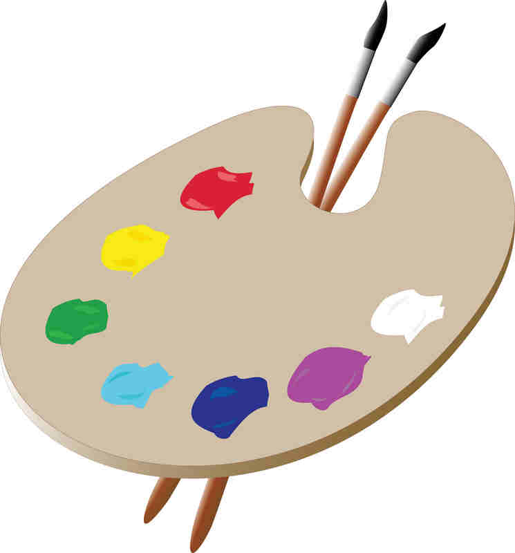 Artist Paint Palette Clipart