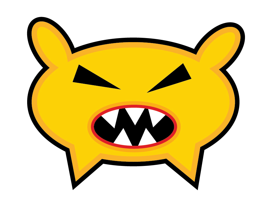 Funny monster Free Vector / 4Vector