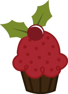 Christmas Cupcake Clip Art – Clipart Free Download