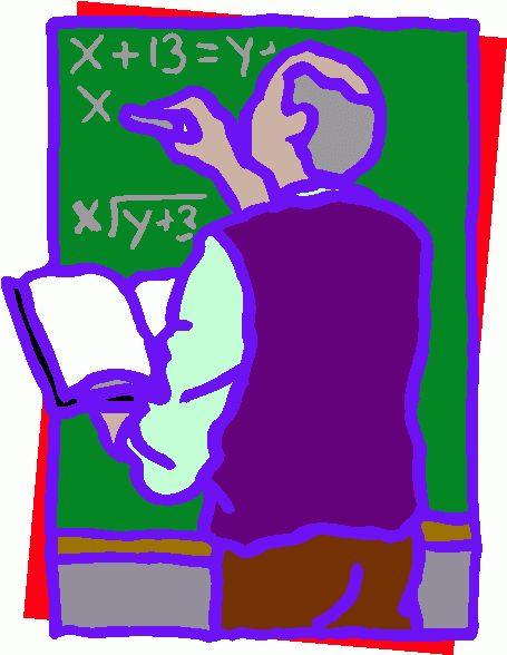 Teacher And Student Math Clipart