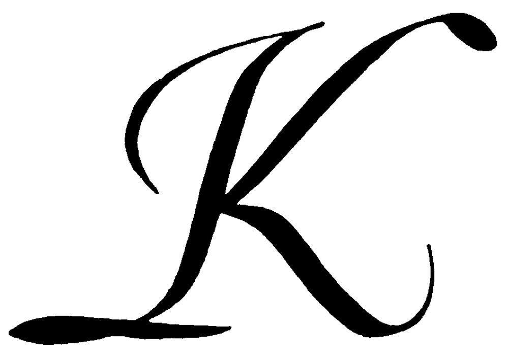 Alphabet letter clipart k