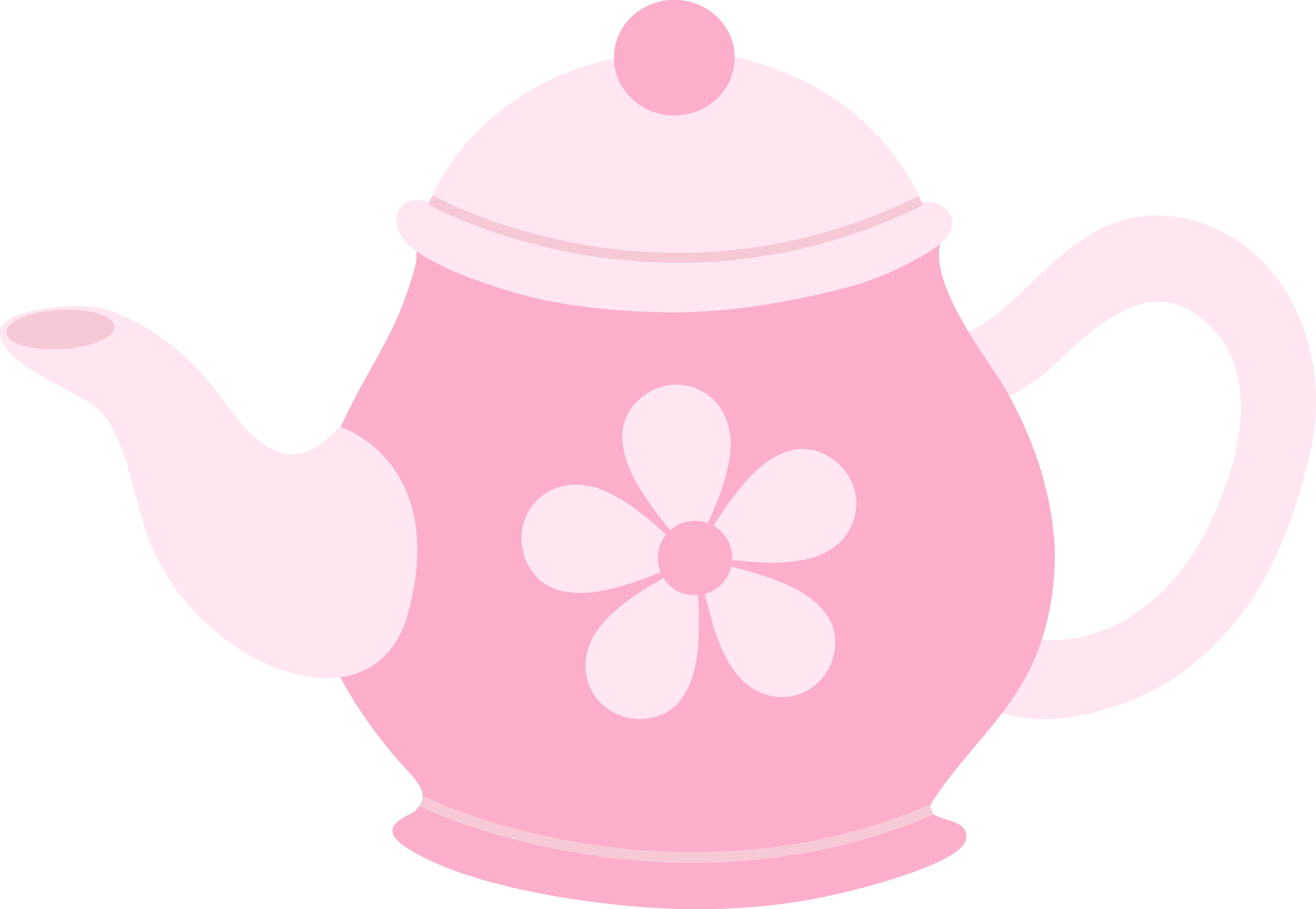 Cute tea pot clipart
