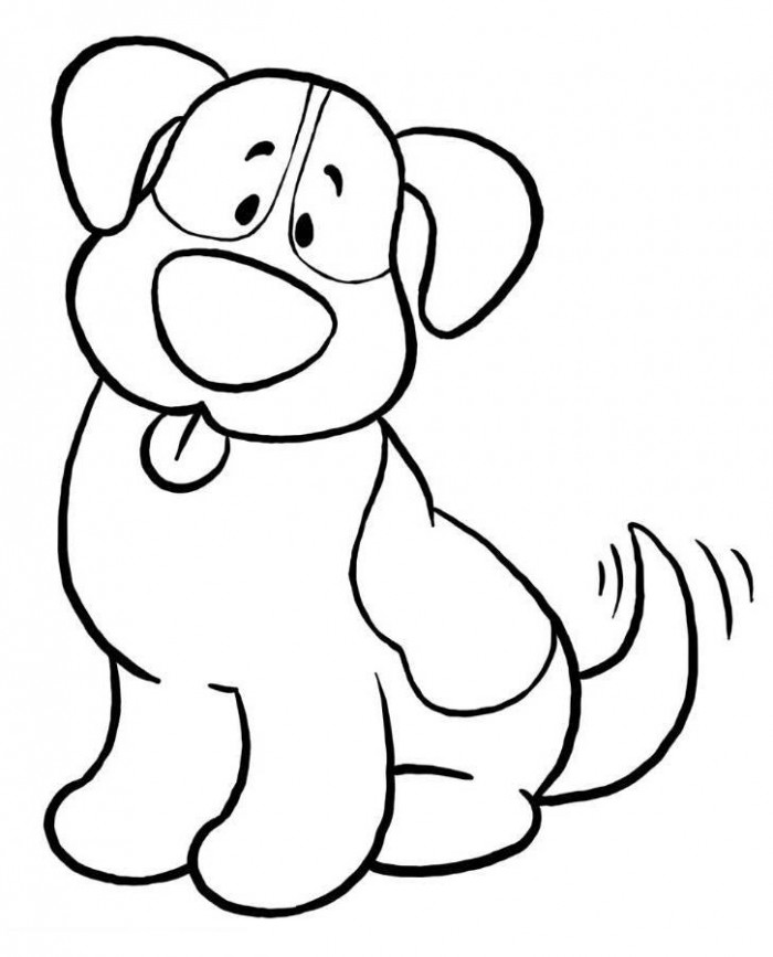 Easy to draw clipart dog