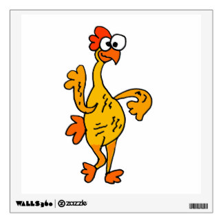 Cartoon Chicken Wall Decals & Wall Stickers | Zazzle