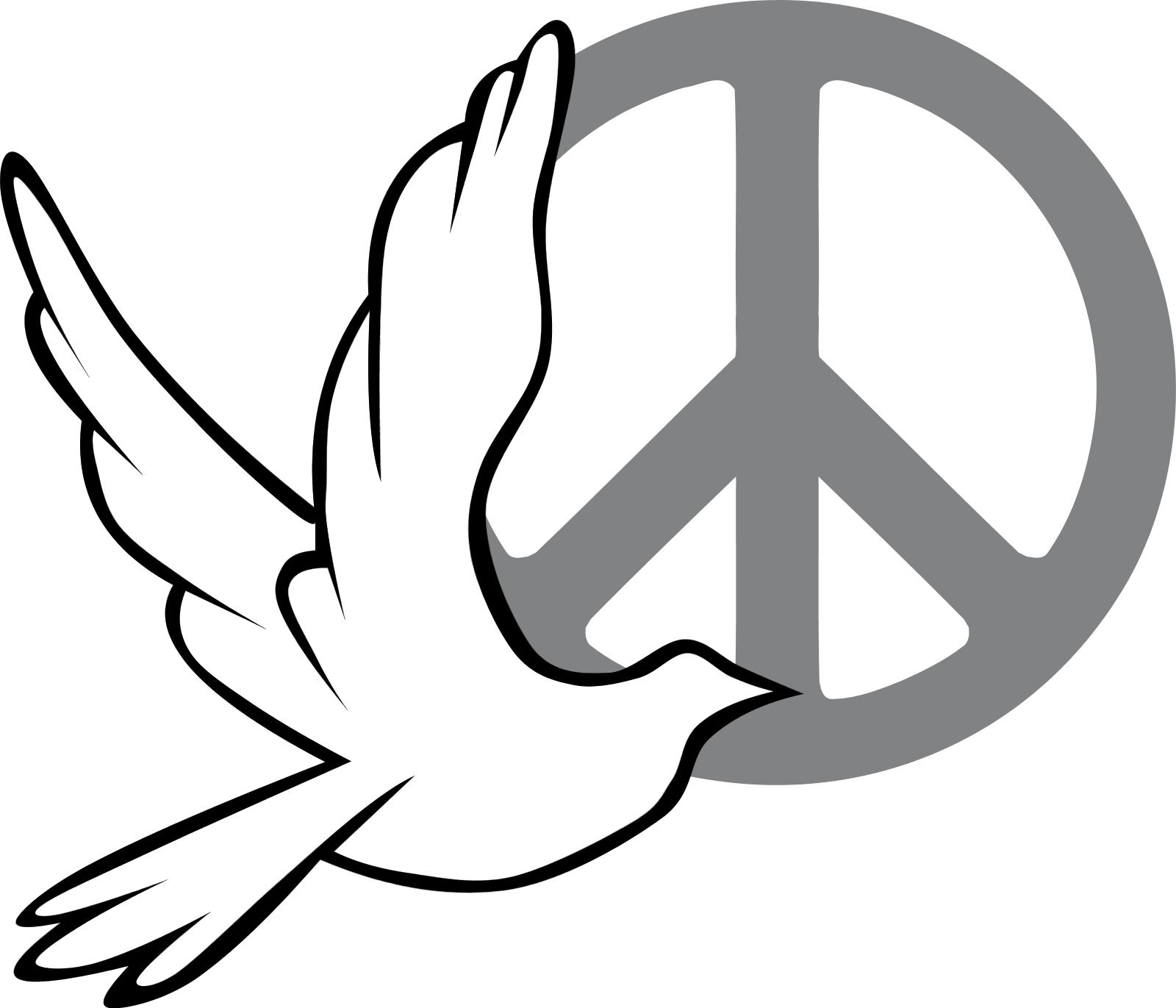 Peace Symbol Dove - ClipArt Best