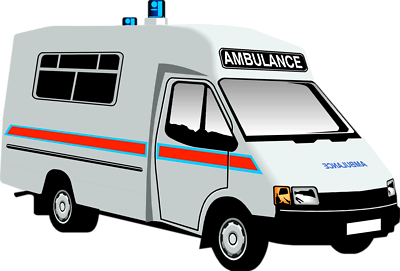 Ambulance clip art image #32686