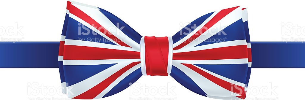 Bow Tie With Uk Flag Vector Illustration stock vector art ...