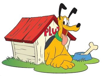 Cartoon, Dogs and Dog houses