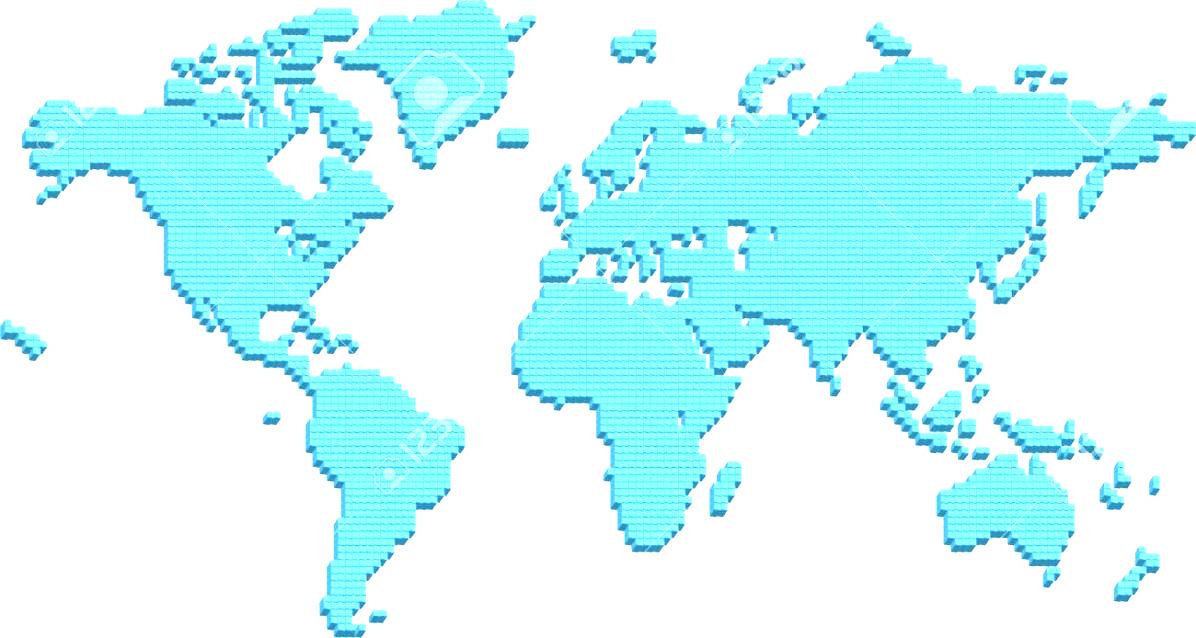 World Map Planisphere Stock Illustrations Vectors Clipart | World ...
