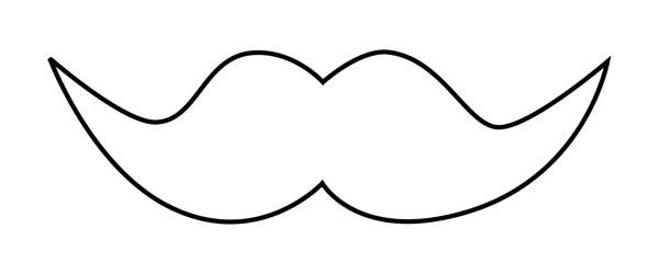 mustache outline Gallery
